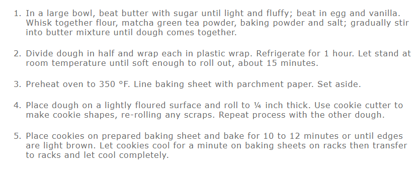 Matcha Green Tea Sugar Cookies-Xmgreatrise-Matcha
