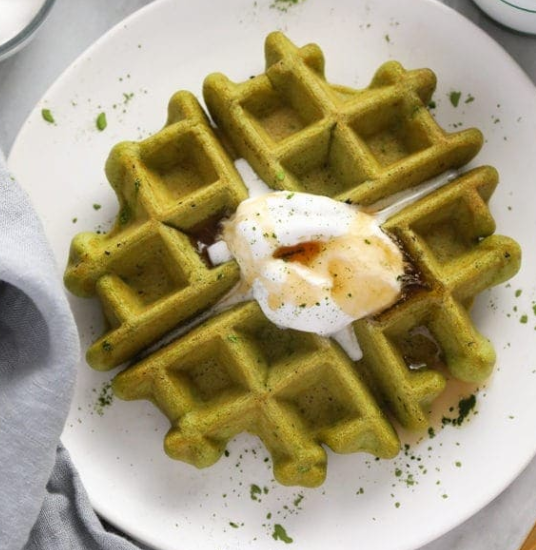 Gluten Free Matcha Waffles-Xmgreatrise-Matcha